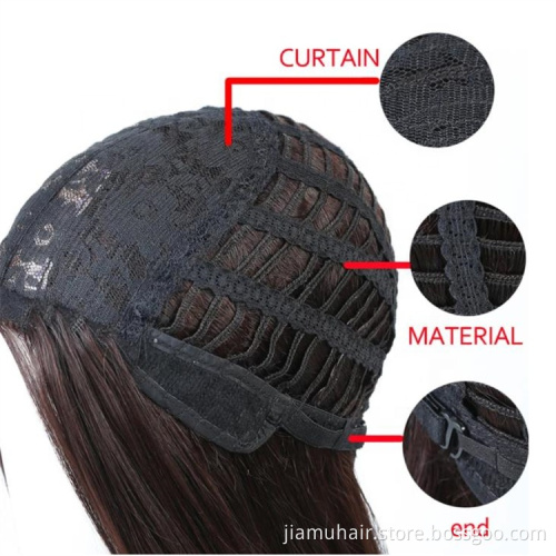 Ombre Short Bob Wig Synthetic Hair Cosplay wig Blond Black Red Purple  Finger Wave Wigs